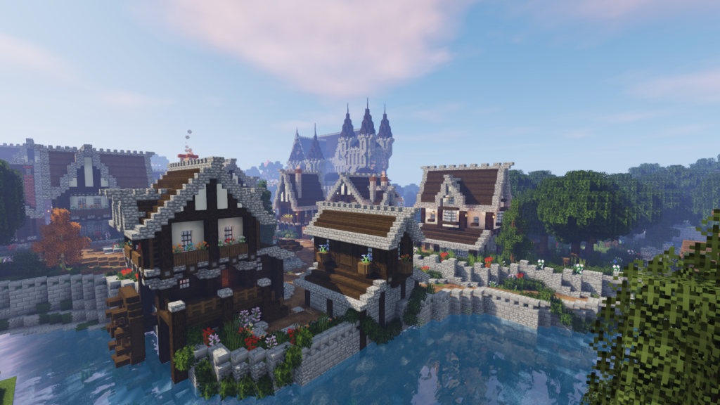 Minecraft Medieval Village With Castle World Download – BlueNerd