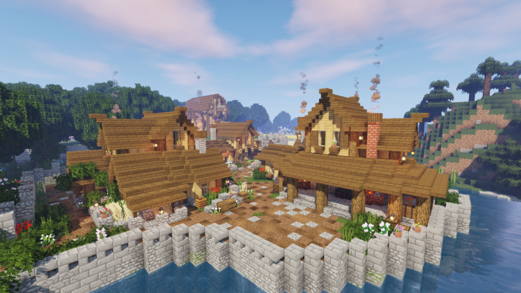 Minecraft Medieval Village With Castle World Download – BlueNerd