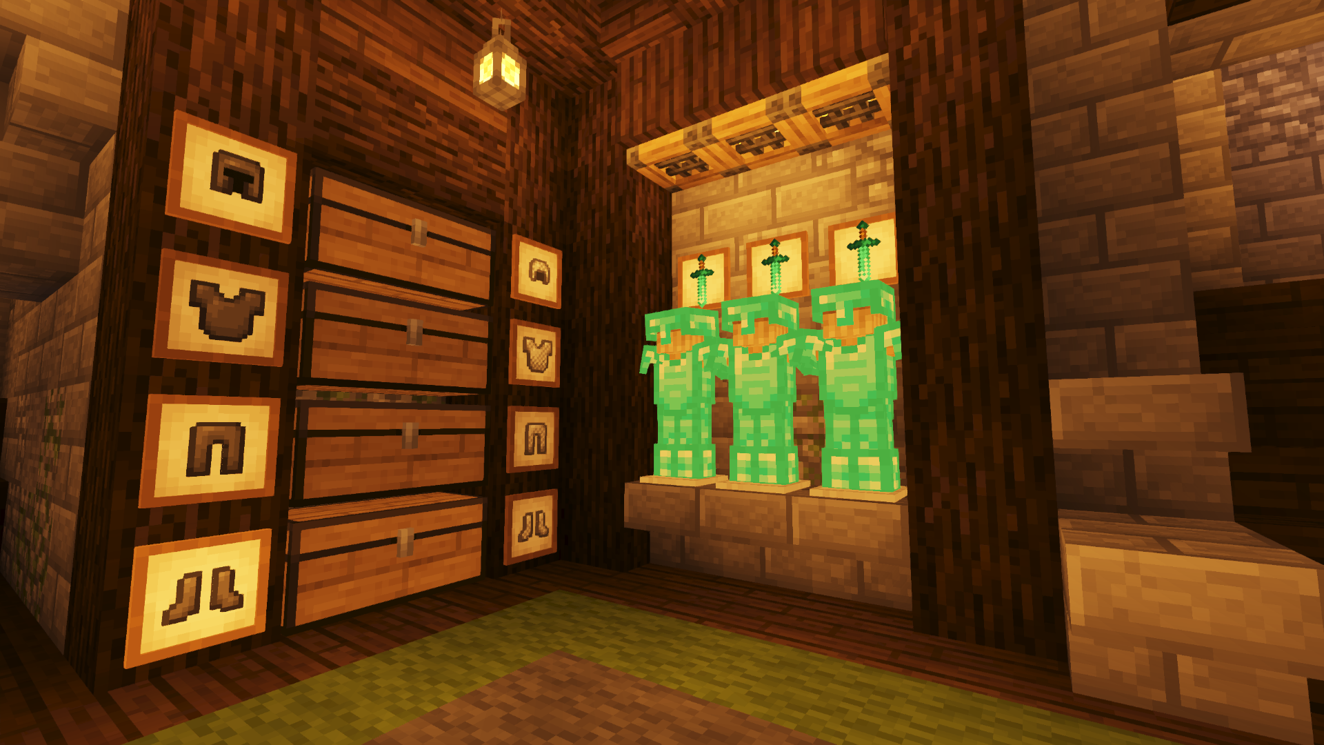 Interior Minecraft Small Library Design - malayamri