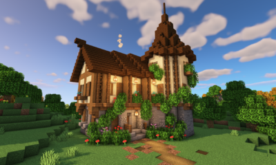 Minecraft: Large Medieval House 1.18  Minecraft mansion, Minecraft houses,  Minecraft house plans