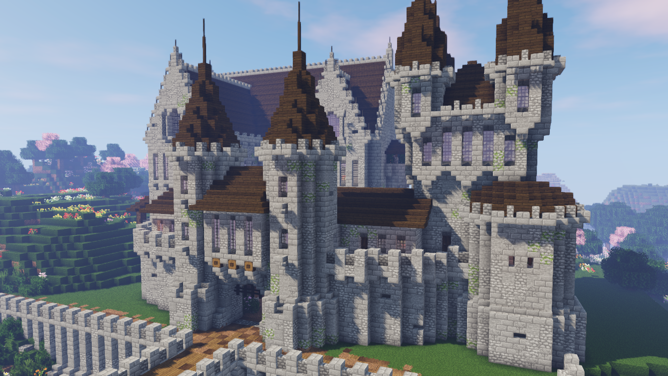 Minecraft Medieval Village With Castle World Download - BlueNerd