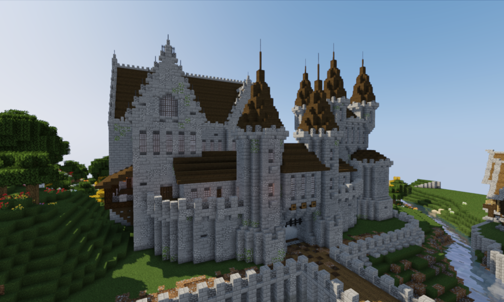 How To Build A Castle Minecraft Tutorial | Medieval Castle Part 6