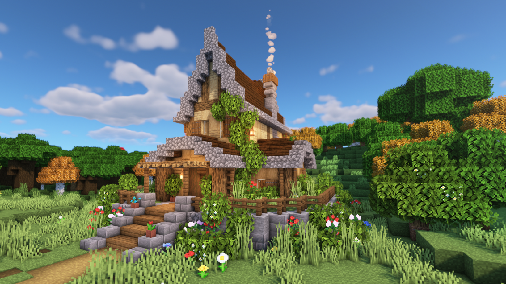 minecraft medieval house simple